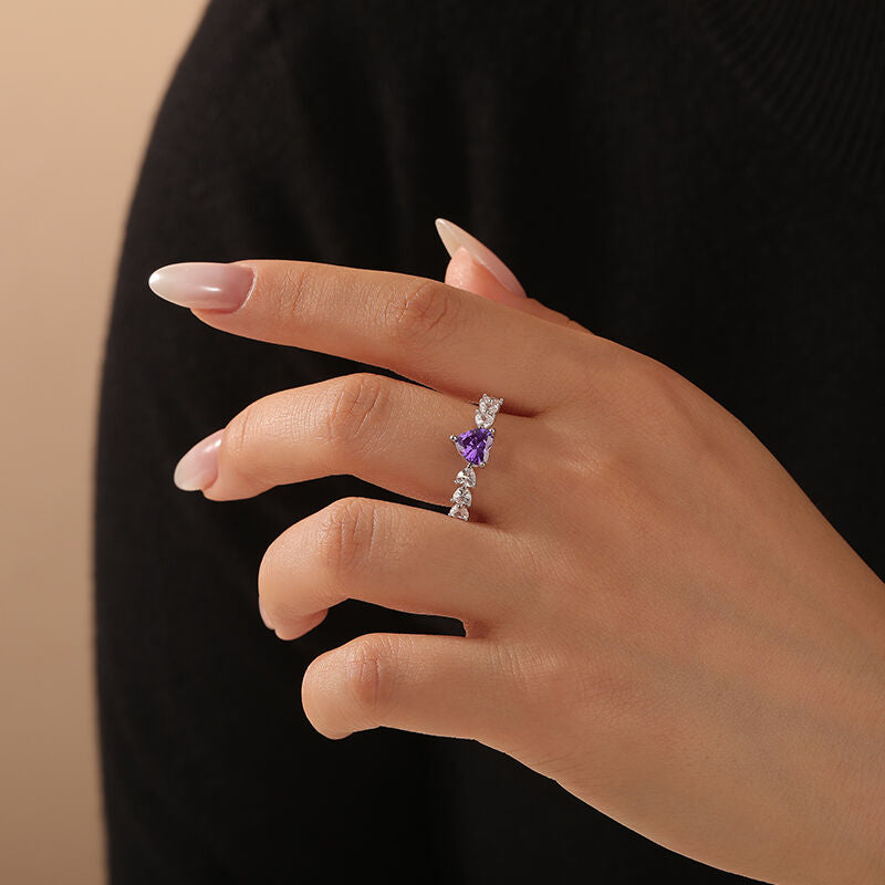 I purple you heart ring (adjustable)