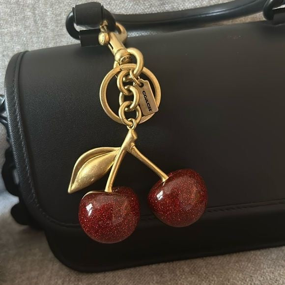 Cherry luxe bag charm🍒