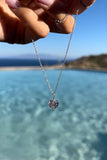 Solitaire heart necklace
