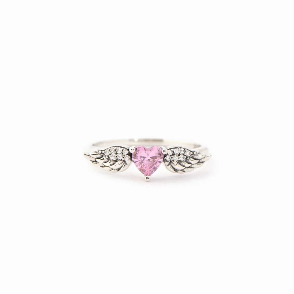Heart wings ring (adjustable)