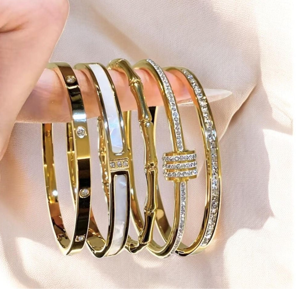 The luxe harmony bracelets stack (set of 5)
