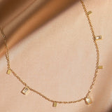 Minimal charm necklace