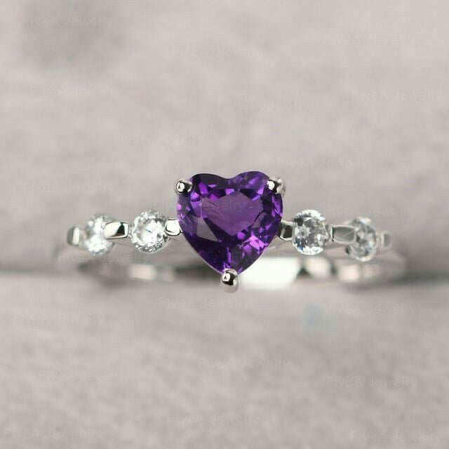 I purple you heart ring (adjustable)