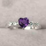 I purple you heart ring (adjustable)