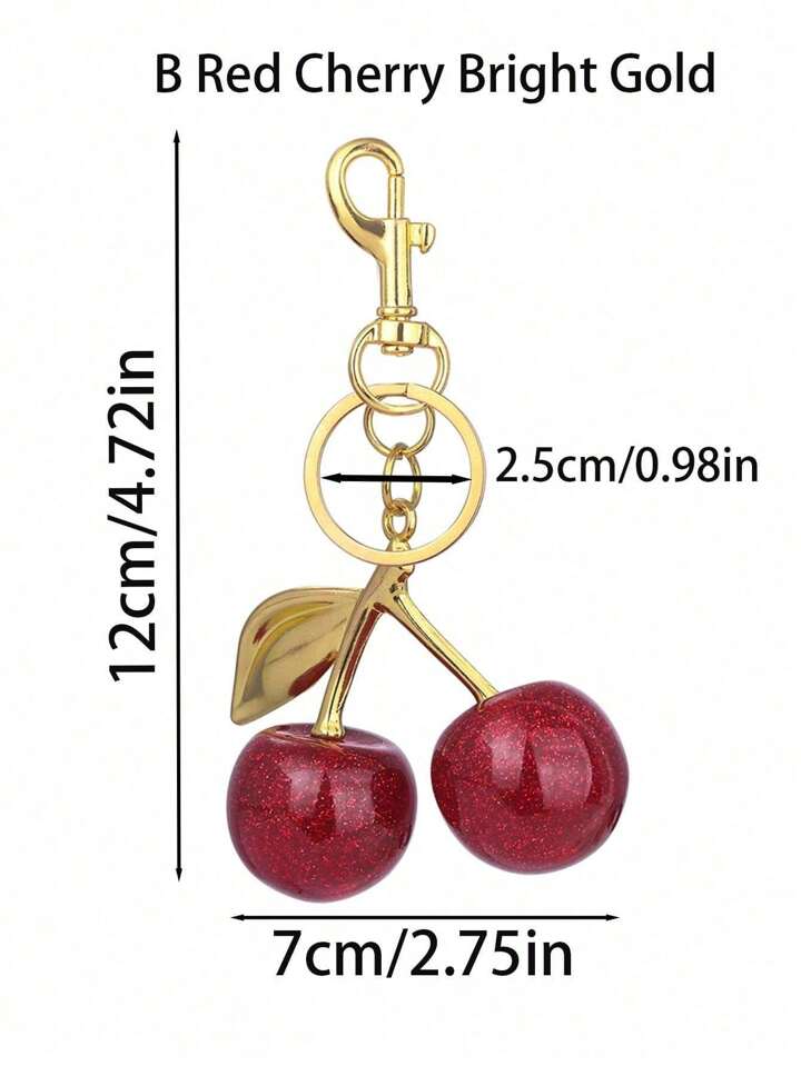 Cherry luxe bag charm🍒