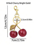 Cherry luxe bag charm🍒