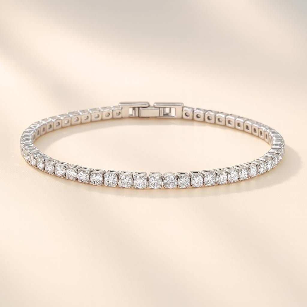 Tennis bracelet (square)