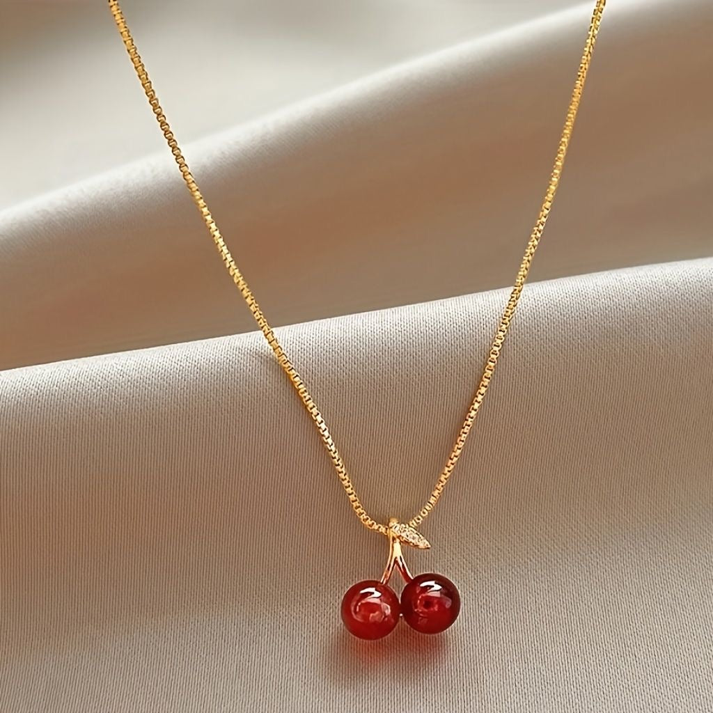 Cherry bomb necklace