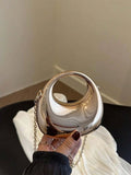 Mini plain metallic purse