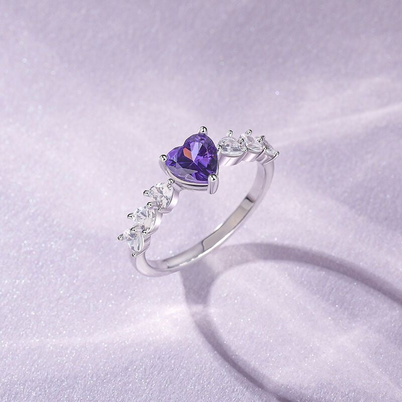 I purple you heart ring (adjustable)
