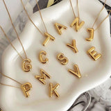 Alphabet bubbly bobble necklaces