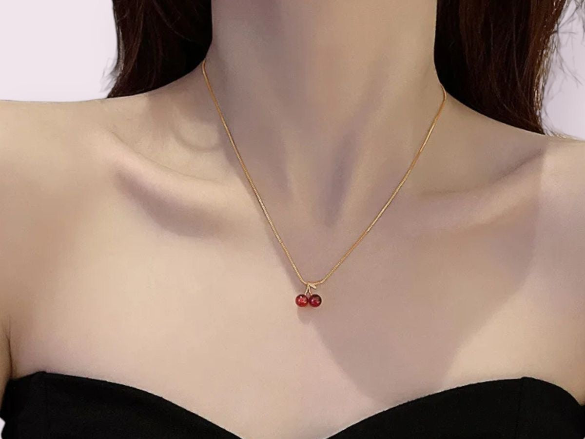 Cherry bomb necklace