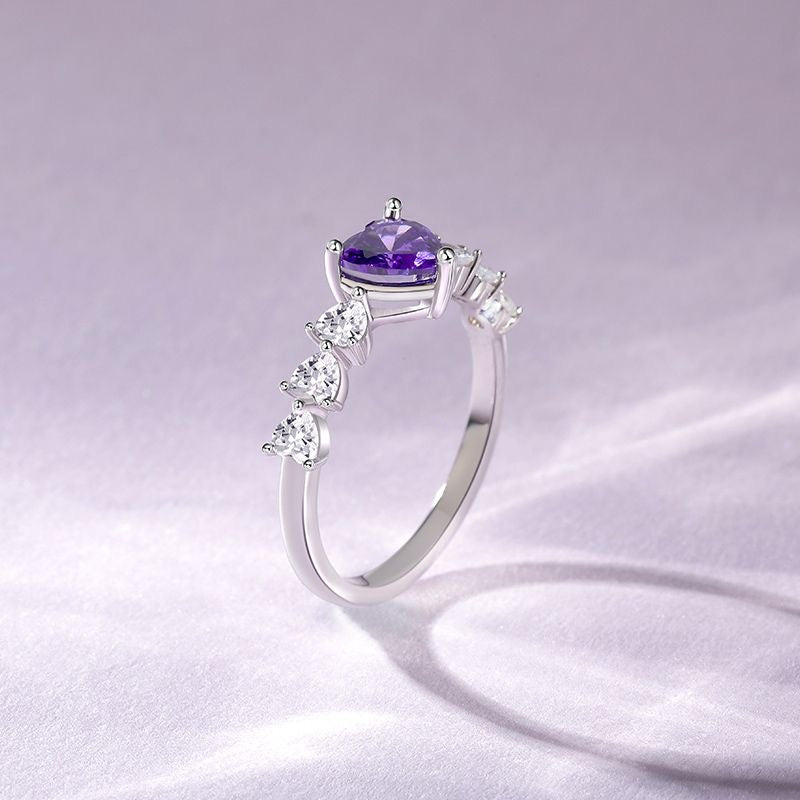 I purple you heart ring (adjustable)
