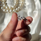 Infinity studded ring (adjustable)