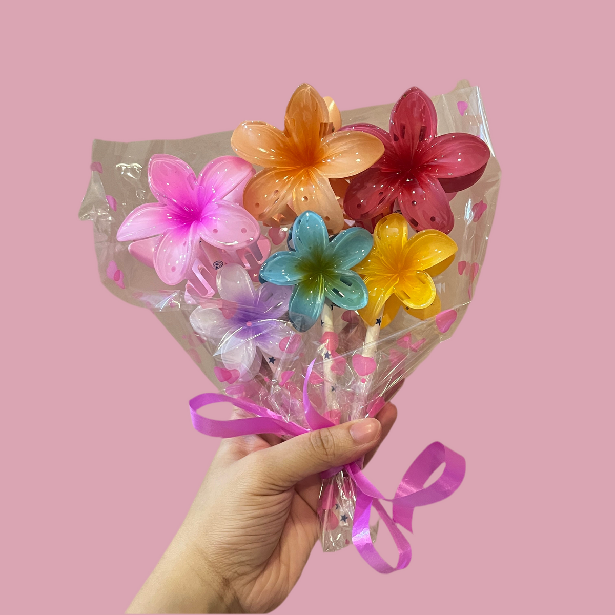 Claw clip bouquet