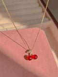 Cherry bomb necklace