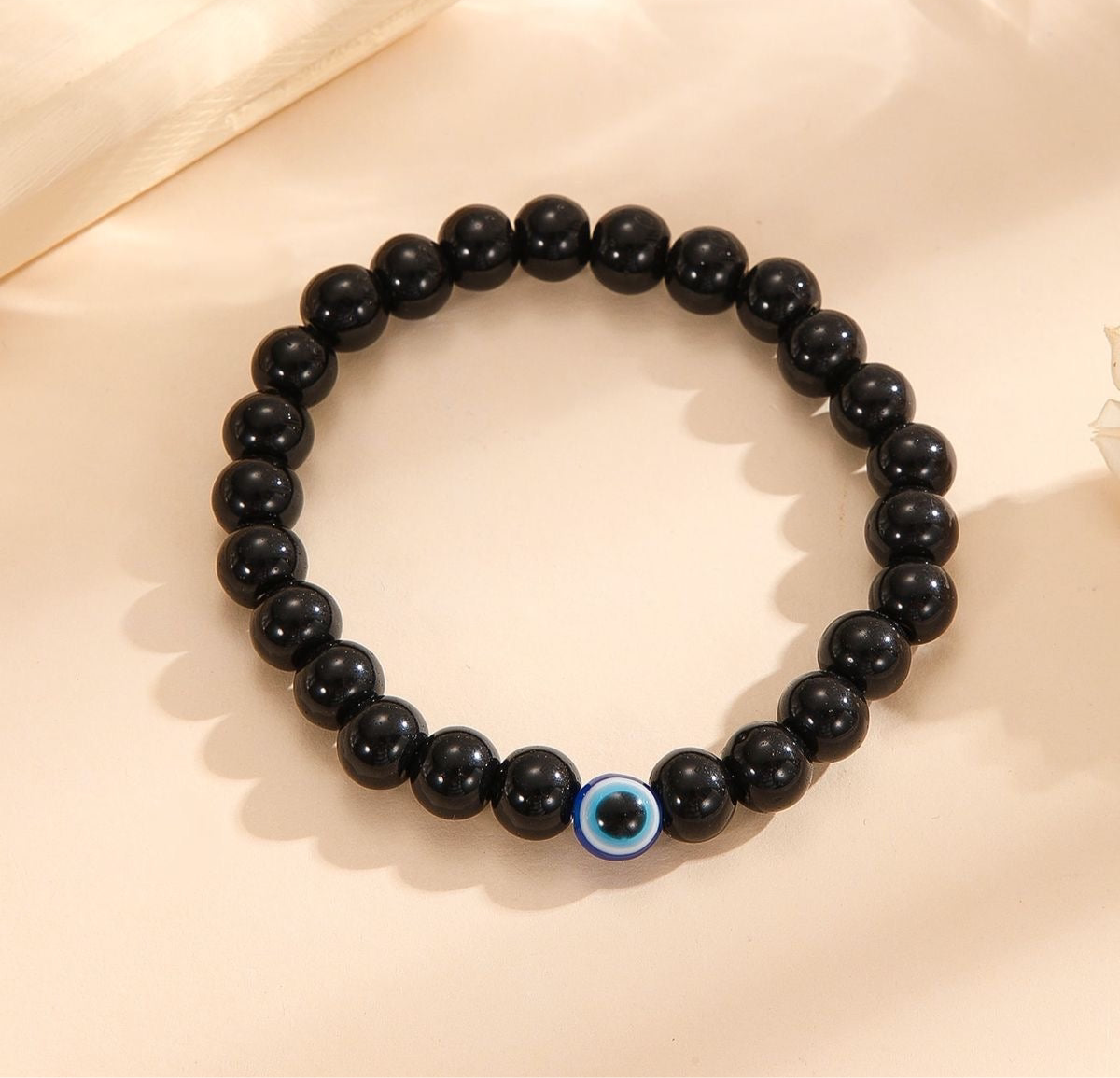 Evil eye bead bracelet