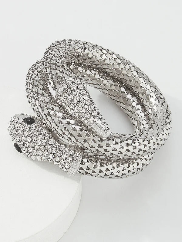 Sparkling snake wrap (Silver)