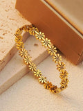 Minimal daisy bracelet