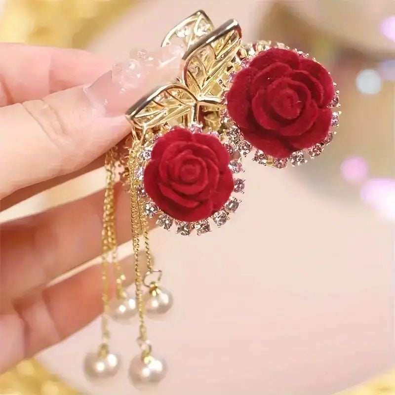 Rose golden clip
