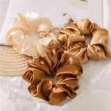 Premium satin scrunchie (random colour)