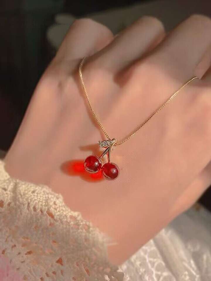 Cherry bomb necklace