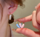 Heart candy earrings (random colour)