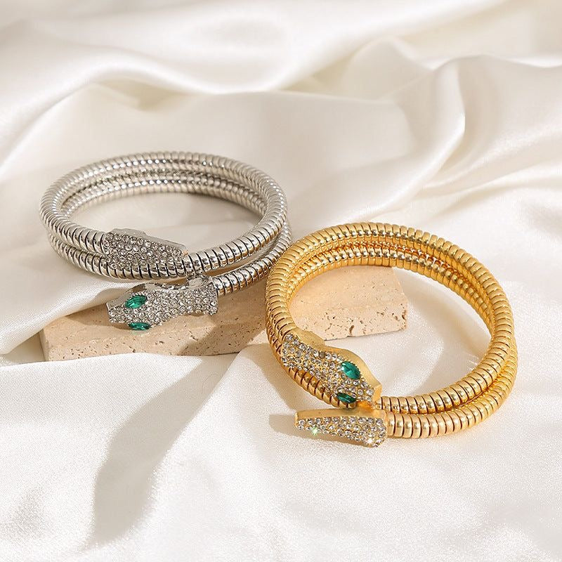 Snake charmer cuff (silver)