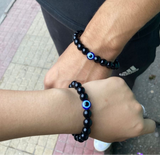 Evil eye couple bracelet