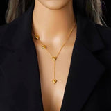 All over hearts necklace