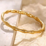 Golden Bamboo luxe bracelet