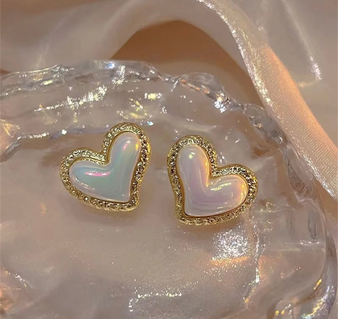 Heart of gold earrings
