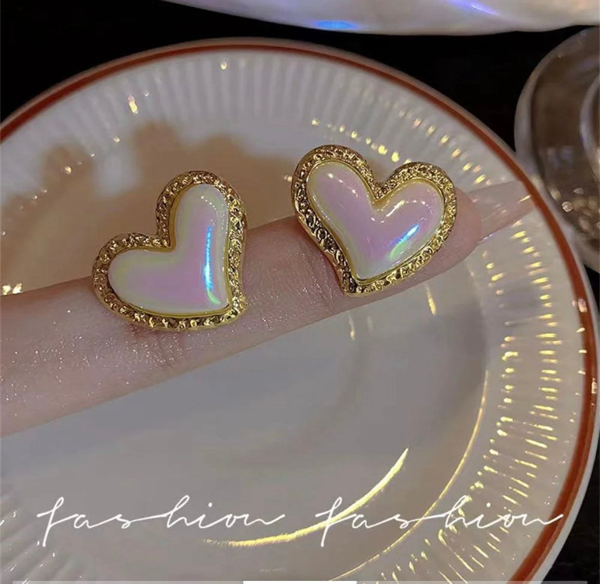 Heart of gold earrings