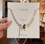 Butterfly silver necklace