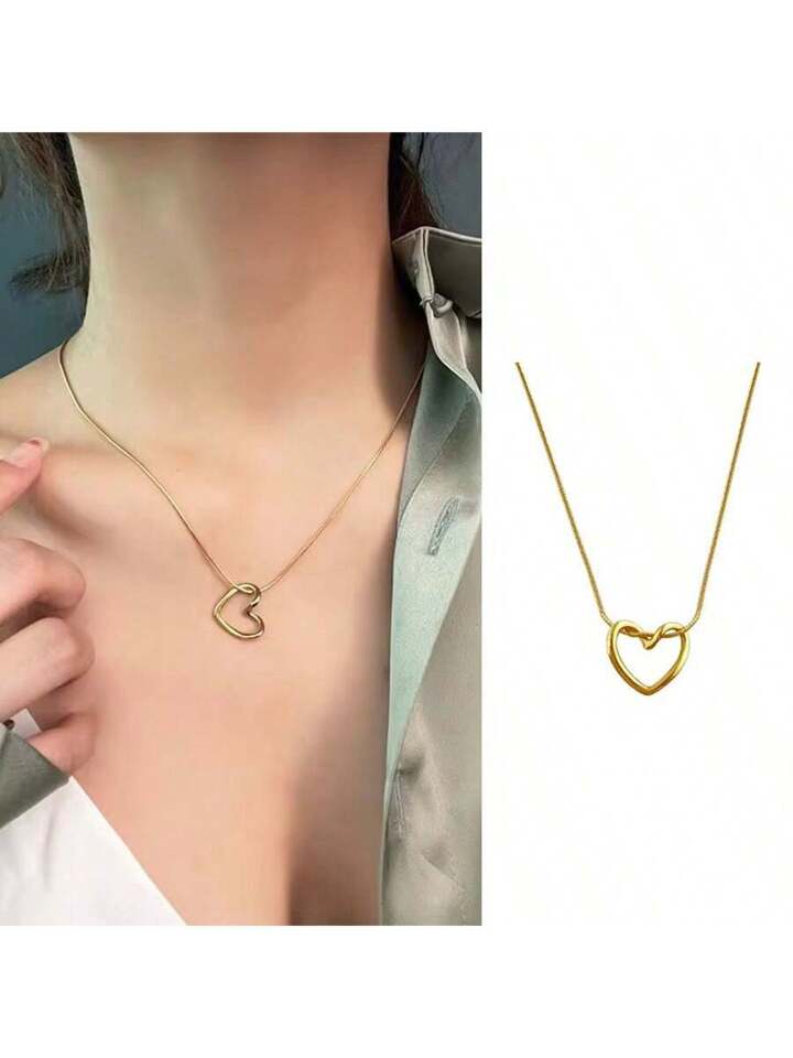 Minimal hollow heart chain